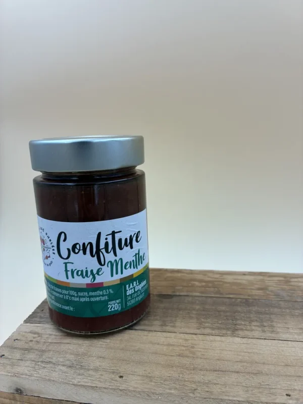 confiture fraise menthe