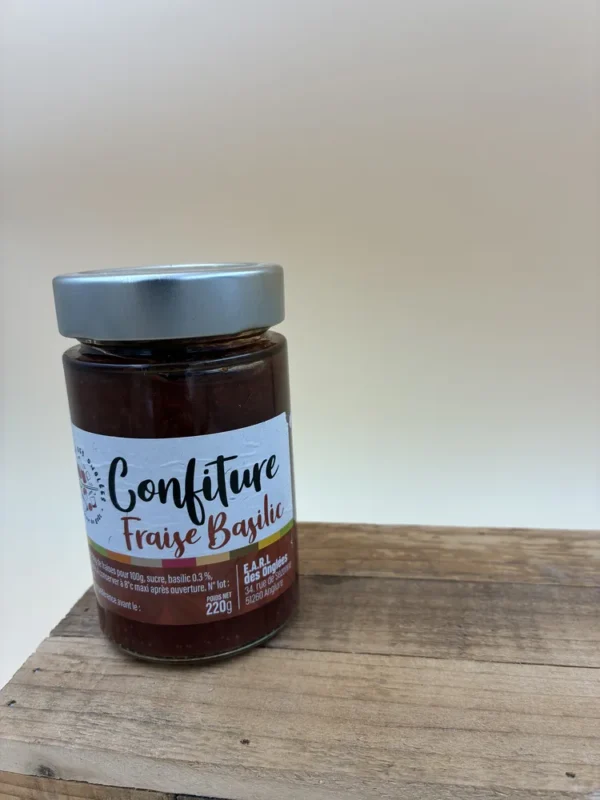 confiture fraise basilic